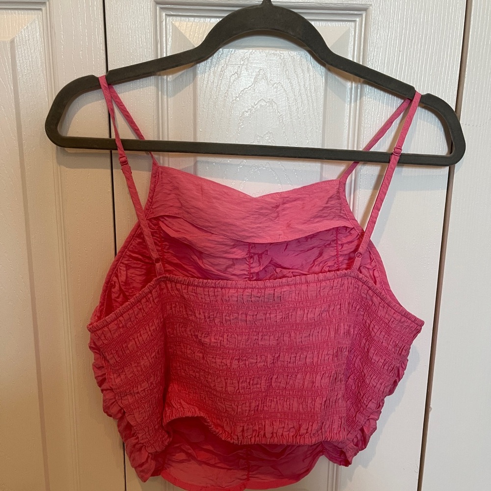 Zara Ruched Pink Tank - Picture 2 of 3
